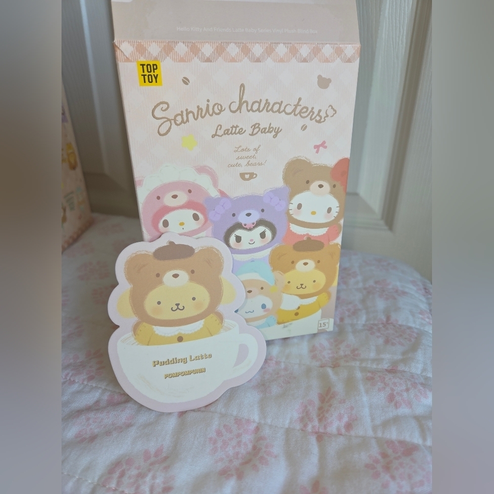 SOLD - Sanrio Latte Baby Vinyl Plush Keychain – Pompompurin - Picture 5 of 8